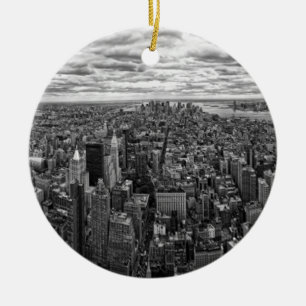 Ornamento De Cerâmica Skyline Nova York