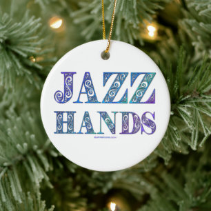 Ornamento De Cerâmica SlipperyJoe's musical da Broadway Jazz Hands queer