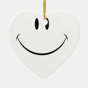 Ornamento De Cerâmica Smiley face