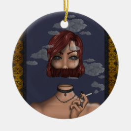 Ornamento De Cerâmica Smoke