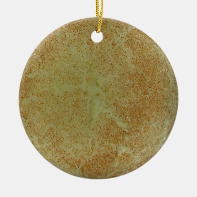 Ornamento De Cerâmica Snickerdoodle Cookie Ornament (Frente)