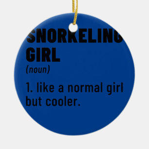 Ornamento De Cerâmica Snorkeling Girl Noun Definition Diver Scuba