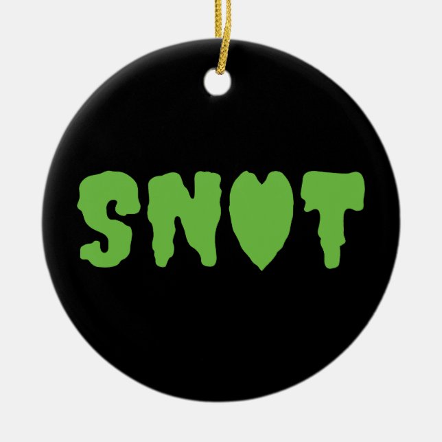 ORNAMENTO DE CERÂMICA SNOT LOVE (Frente)
