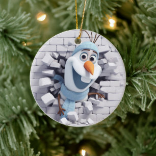 Ornamento De Cerâmica Snowman Decor
