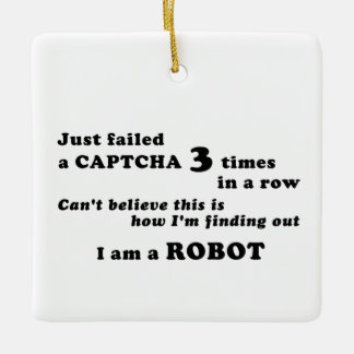 Ornamento De Cerâmica Só falhou um CAPTCHA 3 vezes...