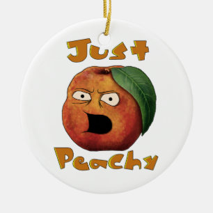 Ornamento De Cerâmica Só Peachy