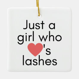 Ornamento De Cerâmica Só uma garota que ama lascas