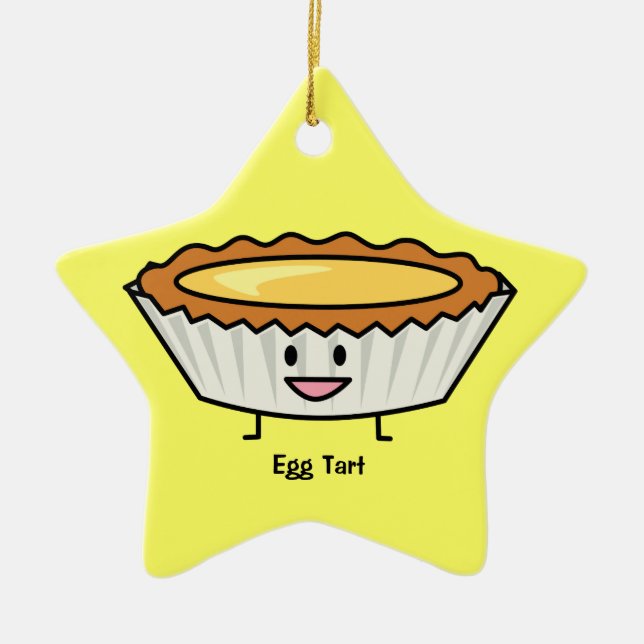 Ornamento De Cerâmica Sobremesa feliz do chinês da crosta do creme da (Frente)