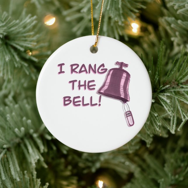 Ornamento De Cerâmica Sobrevivência do Câncer da Mama (Árvore)