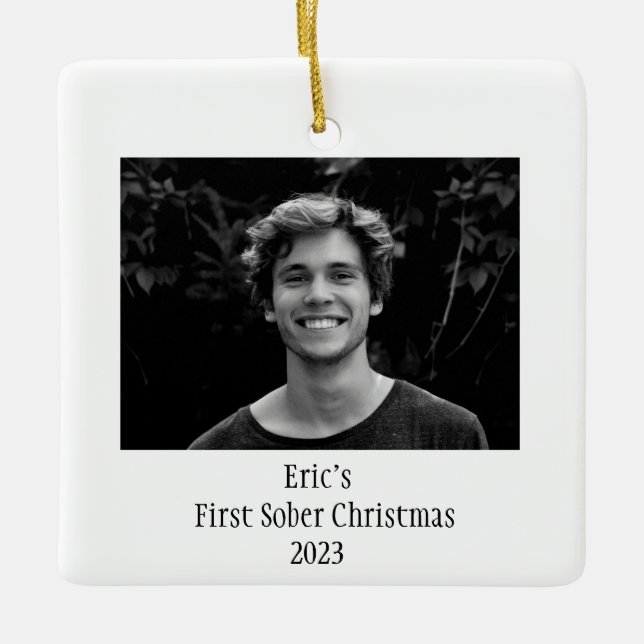 Ornamento De Cerâmica Sobriety Gift Keepsasait Foto Mínima (Frente)