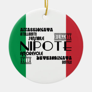 Ornamento De Cerâmica Sobrinha & netas italianas: Qualidades