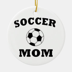 Ornamento De Cerâmica Soccer Mãe