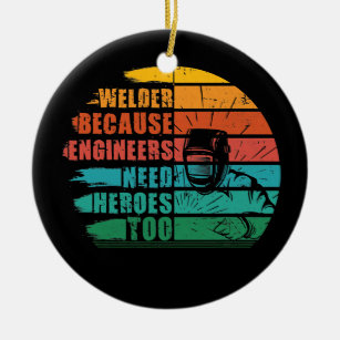 Ornamento De Cerâmica Soldado Porque Engenheiros Precisam De Heróis Engr