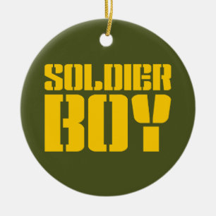 ORNAMENTO DE CERÂMICA SOLDIER BOY