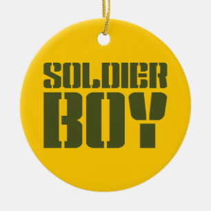 ORNAMENTO DE CERÂMICA SOLDIER BOY