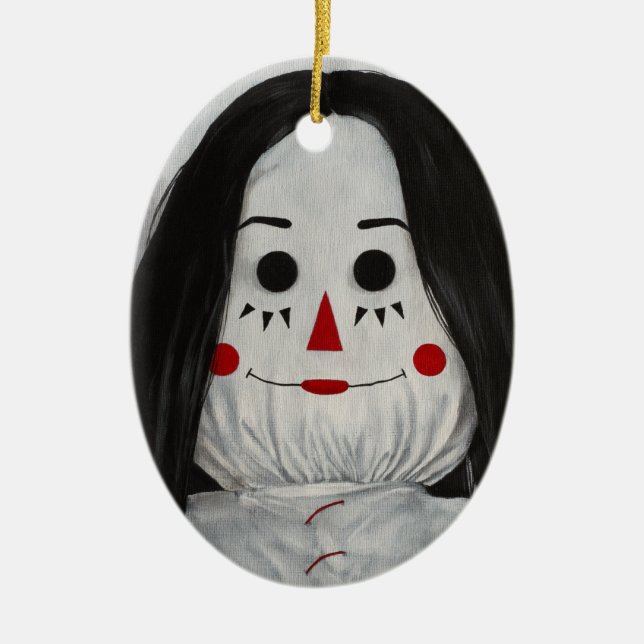 Ornamento De Cerâmica Somos todos Dolls Here XII Cerâmica Ornament (Frente)