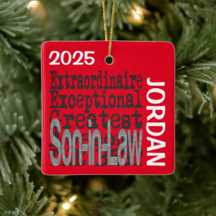 Ornamento De Cerâmica Son-in-law Extraordinaire CUSTOM