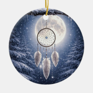 Ornamento De Cerâmica Sonho de Apanhador de Sonhos Inspirado em Nativos