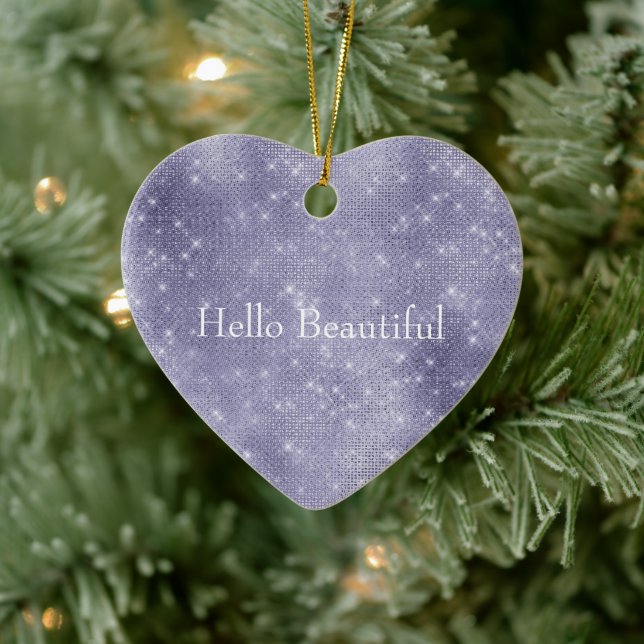 Ornamento De Cerâmica Sonho Roxo Sparkle (Árvore)