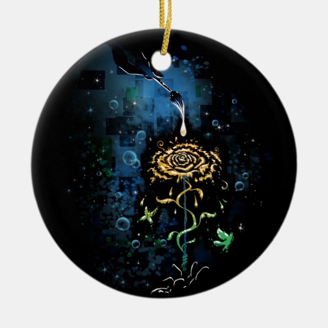 Ornamento De Cerâmica Sonhos Criativos (Frente)