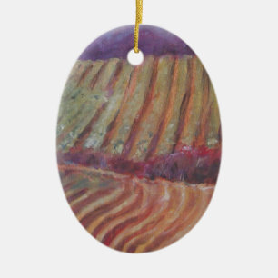 Ornamento De Cerâmica Sonoma Vineyards Vinho da Califórnia