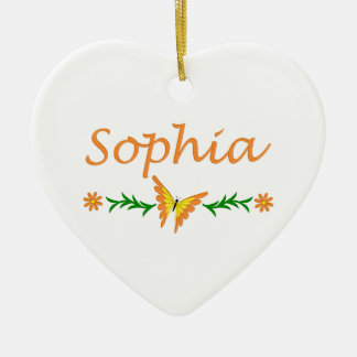 Ornamento De Cerâmica Sophia (borboleta alaranjada)