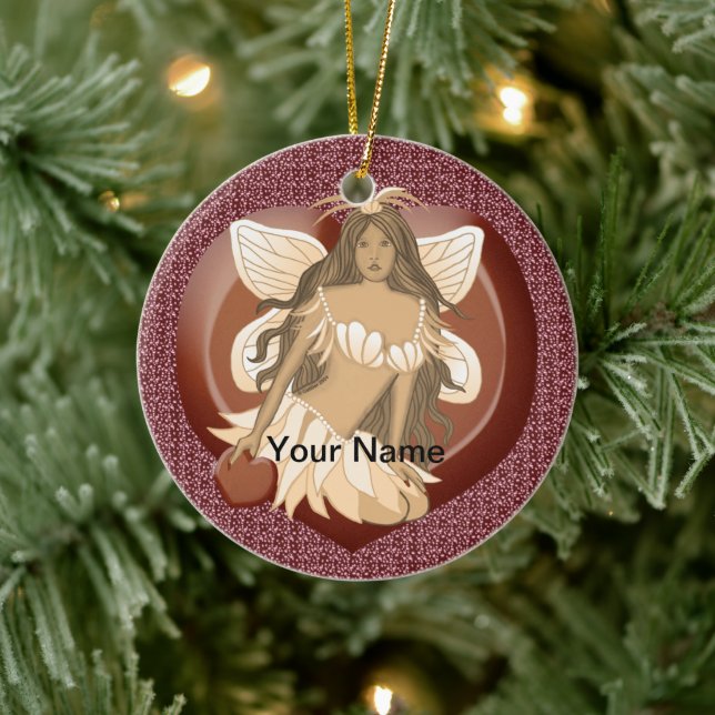 Ornamento De Cerâmica Sornaja de fada de chocolate (Árvore)