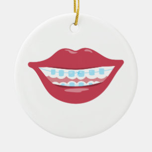Ornamento De Cerâmica Sorriso das cintas