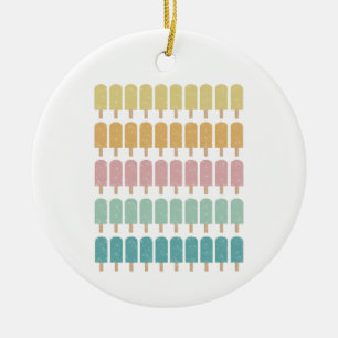 Ornamento De Cerâmica Sorvete de poços de popa Retro Summer Design