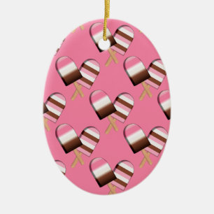Ornamento De Cerâmica Sorvetes napolitanos-01-OVAL ORNAMENT