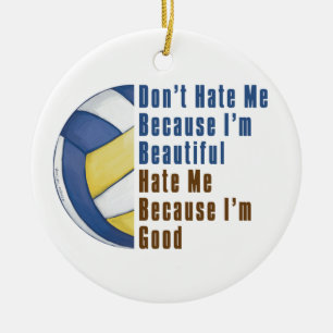 Ornamento De Cerâmica Sou Bonita Estou Bem Volei
