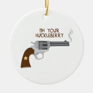 Ornamento De Cerâmica Sou o seu Huckleberry