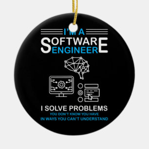 Ornamento De Cerâmica Sou um desenvolvedor de software para Engenheiros