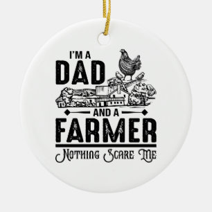 Ornamento De Cerâmica Sou um Pai e um fazendeiro Agricultura