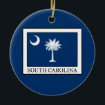 Ornamento De Cerâmica South Carolina<br><div class="desc">South Carolina</div>