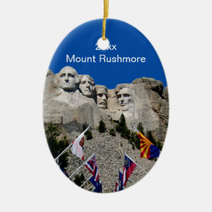 Ornamento De Cerâmica South Dakota o Monte Rushmore