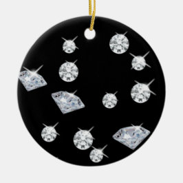 Ornamento De Cerâmica Sparkle Diamantes