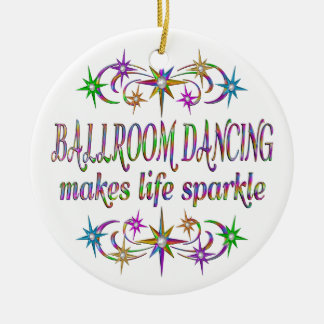 Ornamento De Cerâmica Sparkles da dança de salão de baile