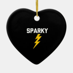 Ornamento De Cerâmica Sparky Engraçado Dizendo Sarcástico Novelista Elét