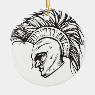Ornamento De Cerâmica Spartans