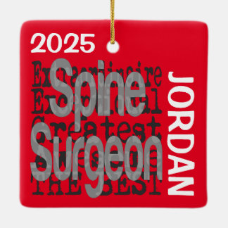 Ornamento De Cerâmica Spine Surgeon Extraordinaire CUSTOM