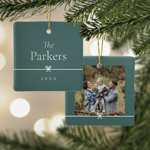 Ornamento De Cerâmica Spruce Green Foto mínima simples do Arco