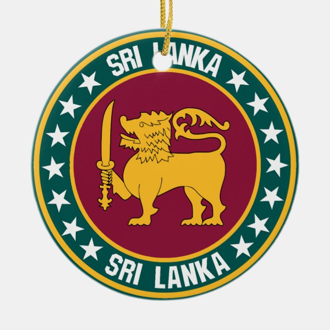 Ornamento De Cerâmica Sri Lanka (Frente)
