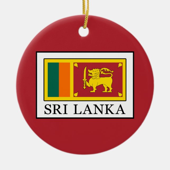 Ornamento De Cerâmica Sri Lanka (Frente)