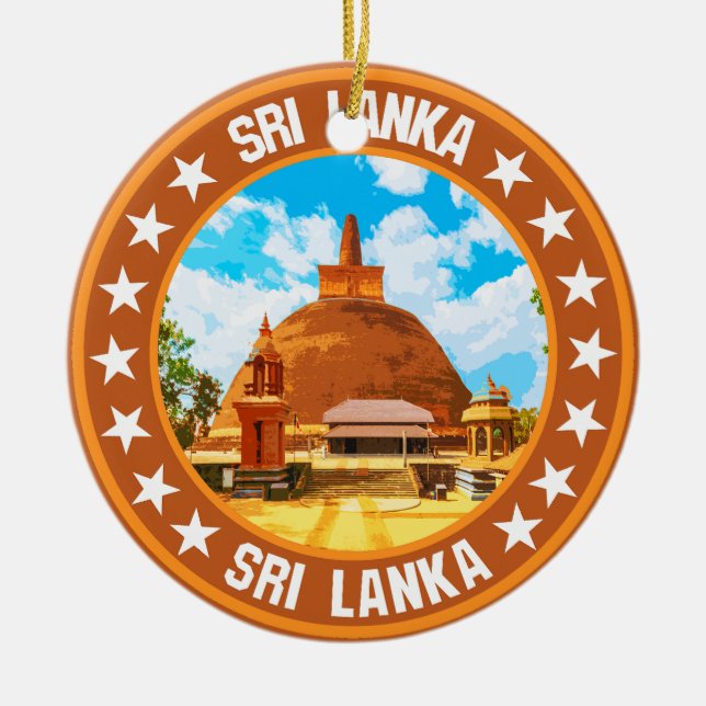 Ornamento De Cerâmica Sri Lanka (Frente)