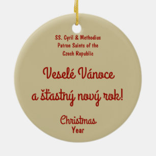 Ornamento De Cerâmica SS. Cyril & Methodius (M 001)