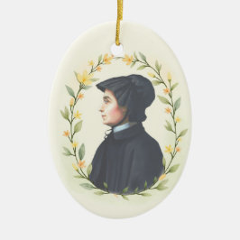 Ornamento De Cerâmica St Elizabeth Ann Seton God's Peace and Blessings
