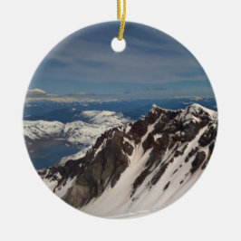 Ornamento De Cerâmica St. Helen do Mt. estada lá, feito isso