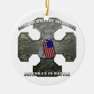 Ornamento De Cerâmica St Michael o arcanjo