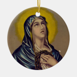Ornamento De Cerâmica Stabat Mater Nossa Senhora das Dores Arte Devocion